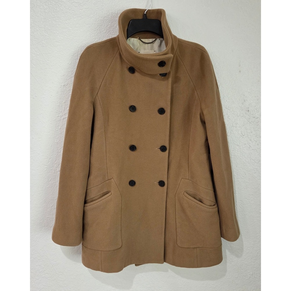 Wilfred‎ Peacoat Women's Large Wool Cashmere Deer Skin Double Breasted Luxury - Picture 9 of 16